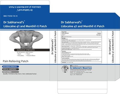 Lidocaine 4% Menthol 1% Patch (Lidocaine Menthil Patch)